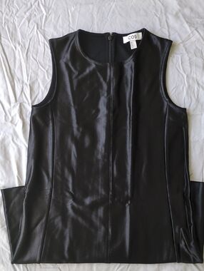 COS Black Satin Shift Dress